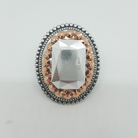 GASOLINE GLAMOUR Jewelry - Rosewater rhinestone fancy stone ring sample GASOLINE GLAMOUR Jewelry - Rosewater rhinestone fancy stone ring sample